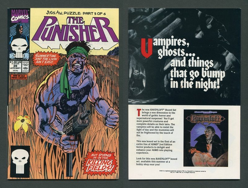 Punisher ##35 #36 #37 #38 #39 #40 (Jigsaw SET) 9.2 - 9.4 NM  1990