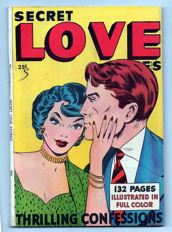 SECRET LOVE STORIES 1, VF (8.0), 1949 FOX PUBLICATION, COOL FOX GIANT