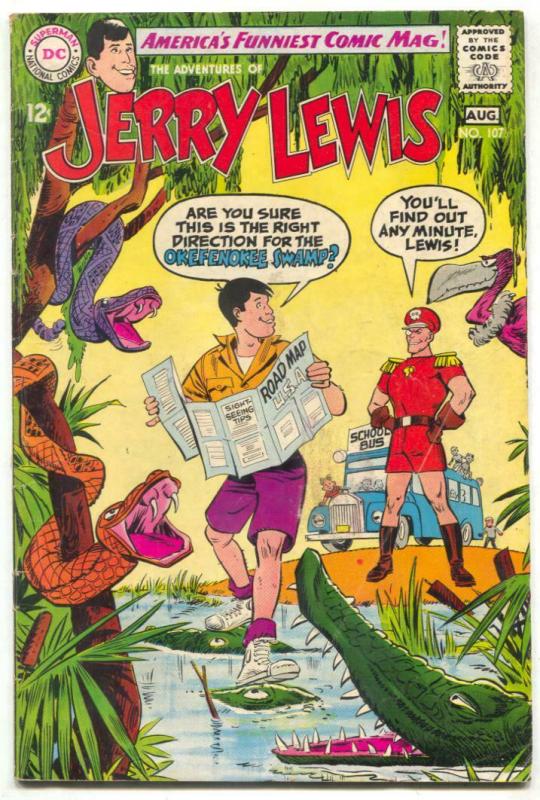 Adventures of Jerry Lewis #107 1968- Okefenokee Swamp VG