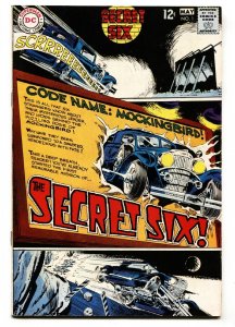 SECRET SIX #1 First appearance 1968-DC-FN/VF