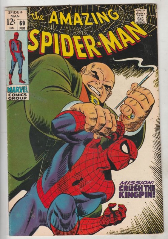 Amazing Spider-Man #69 (Feb-69) VF+ High-Grade Spider-Man