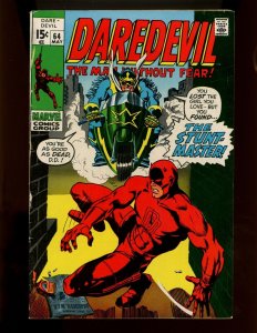 (1970) Daredevil #64 - SUDDENLY...THE STUNT-MASTER! (4.0)
