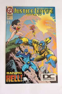 Justice League America #87 Direct Edition 1994 DC Universe Box Variant NM