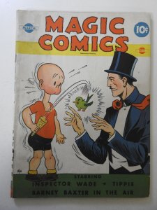 Magic Comics #8 (1940) VG+ Condition 2 centerfold wraps detached bottom staple