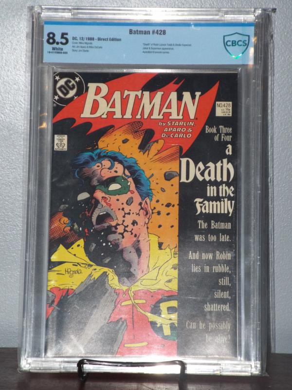 Batman #428, CBCS 8.5, White Pages, 1st Print - New In Stock!