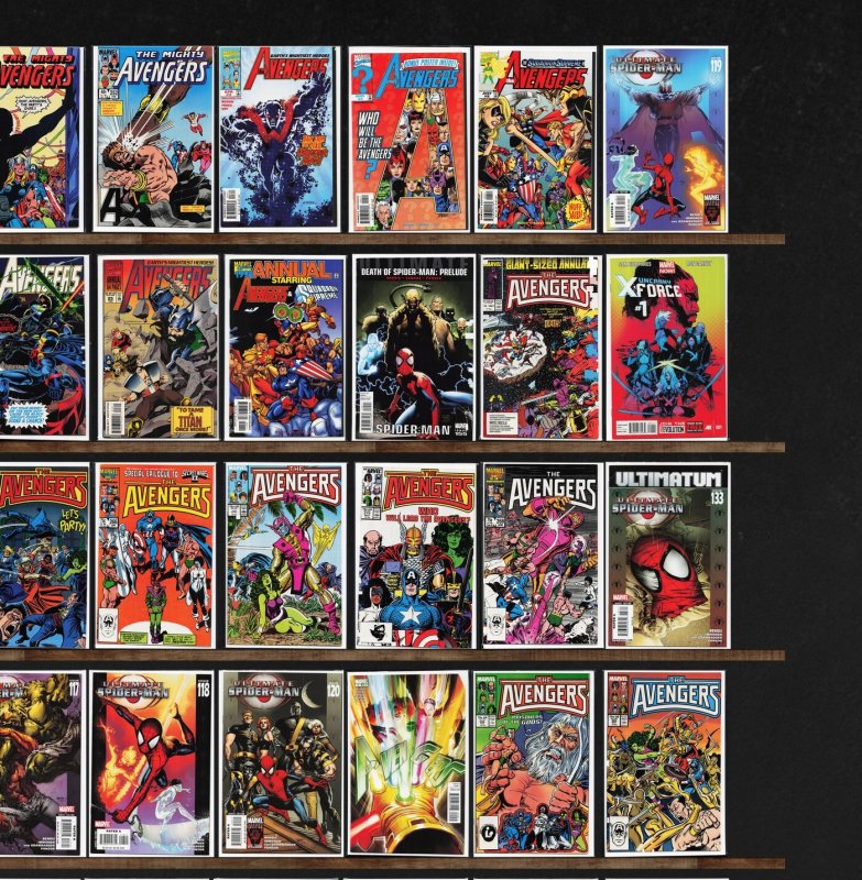 Huge Lot 150+ Comics with Ultimate Spider-Man, The Avengers & More!