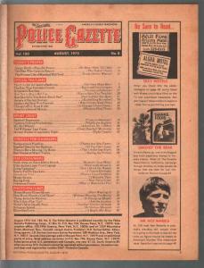 National Police Gazette 8/1975-Raquel Welch-Jimmy Hoffa-Castro-VG