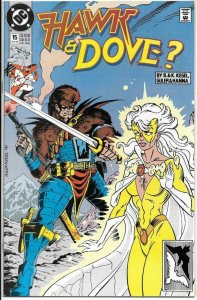 Hawk & Dove #15 DC Comics August Aug 1990 (VF)