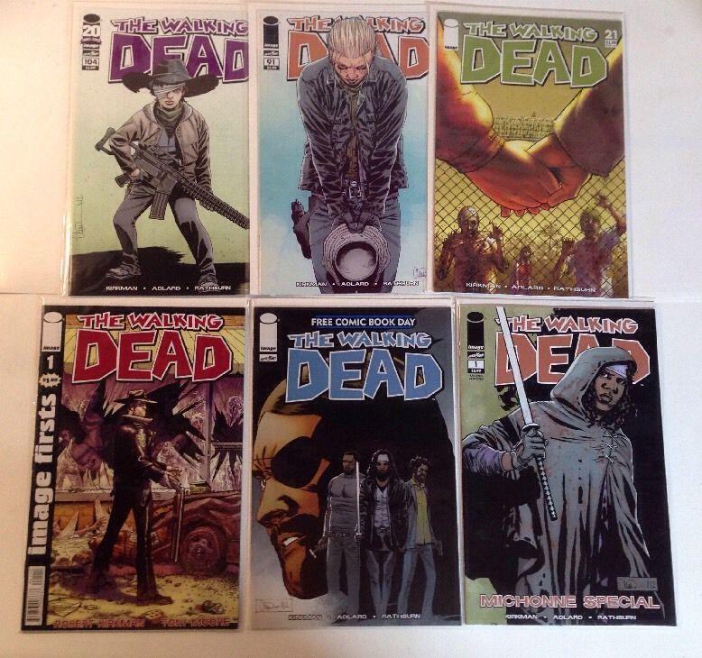 Walking Dead 21 91 104 FCBD Michonne Special 2nd Print #1 Image First Near Mint