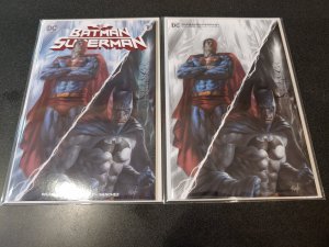 Batman/Superman #1 Lucio Parillo B&W Variant Set