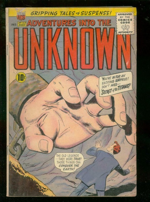 ADVENTURES INTO THE UNKNOWN #123 1961 VG