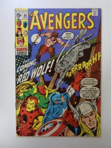 The Avengers #80 (1970) 1st appearance of Red Wolf VG condition