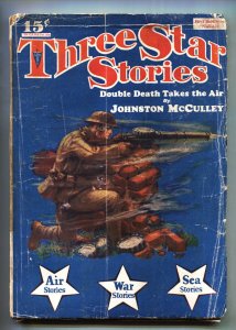 Three Star Stories Sep 1 1929-Rare WWI Pulp Magazine