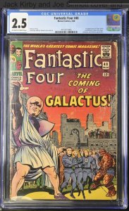 Fantastic Four #48 CGC 2.5 OW/W 1st Full Galactus! Silver Surfer Marvel 1966 MCU