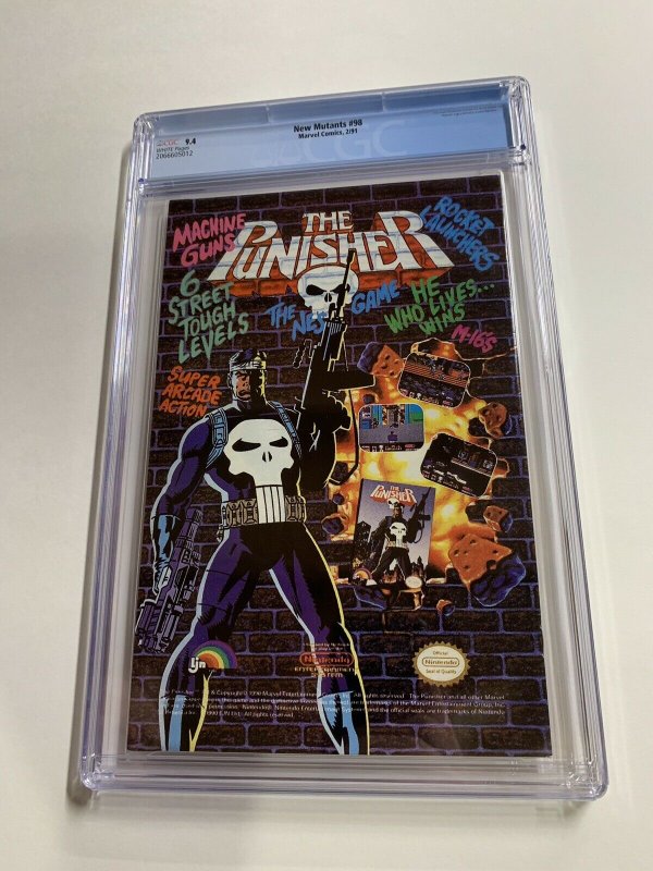 New Mutants 98 Cgc 9.4 White Pages 1st Deadpool Marvel