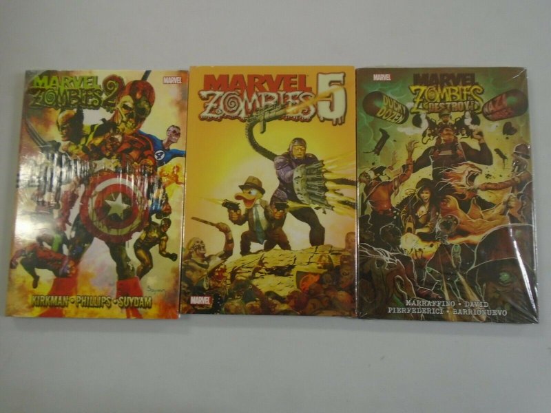 Marvel Zombies HC lot 3 different books NM small rip in cellophane (2008-12)