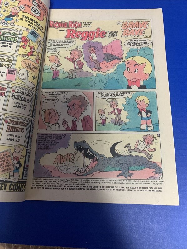 RICHIE RICH & REGGIE#1  1979 HARVEY BRONZE AGE COMICS 