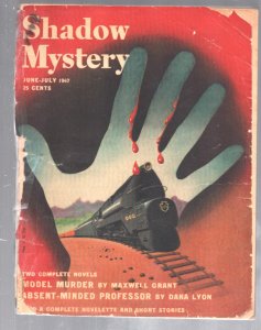 Shadow Mystery 6/1947-Model Murder-Maxwell Grant-Ed Cartier interior art