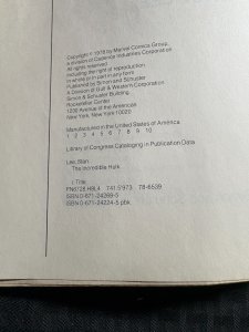 1978 THE INCREDIBLE HULK by Stan Lee SC Poor/GD 1.5 Fireside