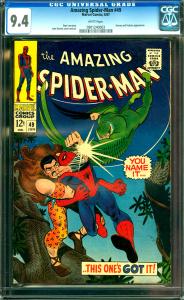 Amazing Spider-Man #49 CGC Graded 9.4 Kraven & Vulture Appearance
