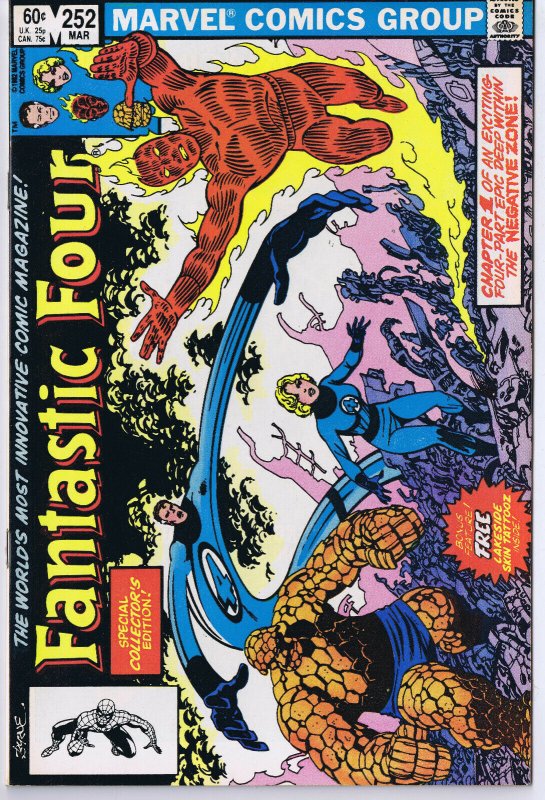 Fantastic Four #252 ORIGINAL Vintage 1983 Marvel Comics Negative Zone