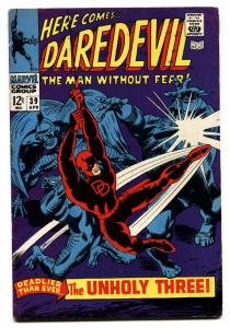 DAREDEVIL #39 1968-1st EXTERMINATOR-MARVEL COMICS-GENE COLAN comic book