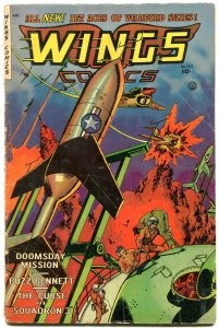 WINGS #120 KOREAN WAR BATTLES AVIATION 1952 FICTION HOU VG