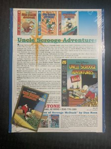 1980's UNCLE SCROOGE ADVENTURES Gladstone #4 by Carl Barks SEALED with Card