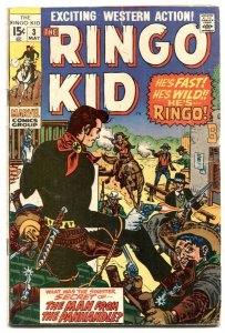 Ringo Kid #3 1970- Marvel Western comic VG