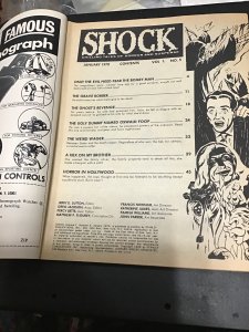 Shock #5 1970s horror magazine! Horror in Hollywood! Satan appearance! VG/FN