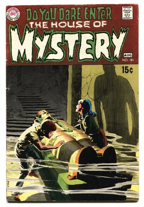 House Of Mystery #181 1969- Wrightson- Egyptology cover- DC horror VG+