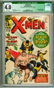 The X-Men #3 Qualified CGC 4.0 Page 12 Missing, does not affect story Incomplete