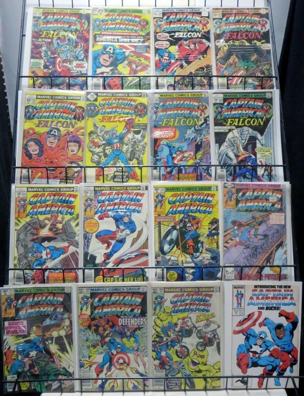 CAPTAIN AMERICA  24 diff SAMPLER 190-397! Jack Kirby, Falcon, Black Widow, FINE