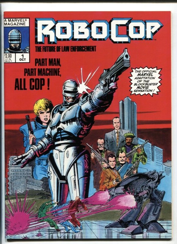 Robocop #1 1987 Marvel Magazine Comic book First issue nm-