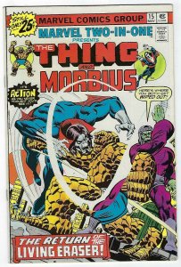 MARVEL TWO-IN-ONE # 15 Thing & Morbius Marvel 1976