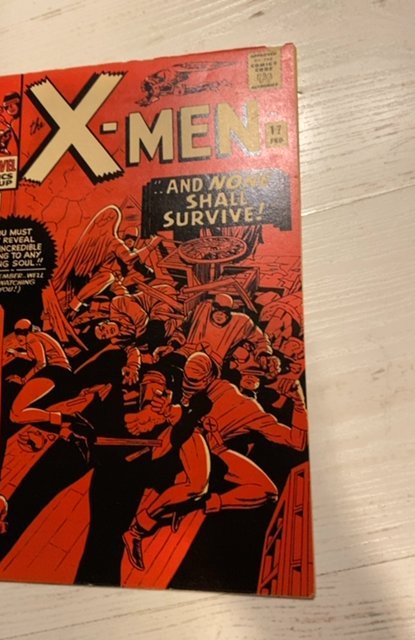 The X-Men #17 (1966)and none shall survive small chip top cover very nice book