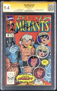 The New Mutants #87 CGC 9.4 Signature Series Signed by Rob Liefeld