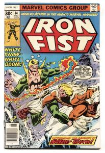 Iron Fist #14 comic book-1st appearance of Sabretooth-Marvel