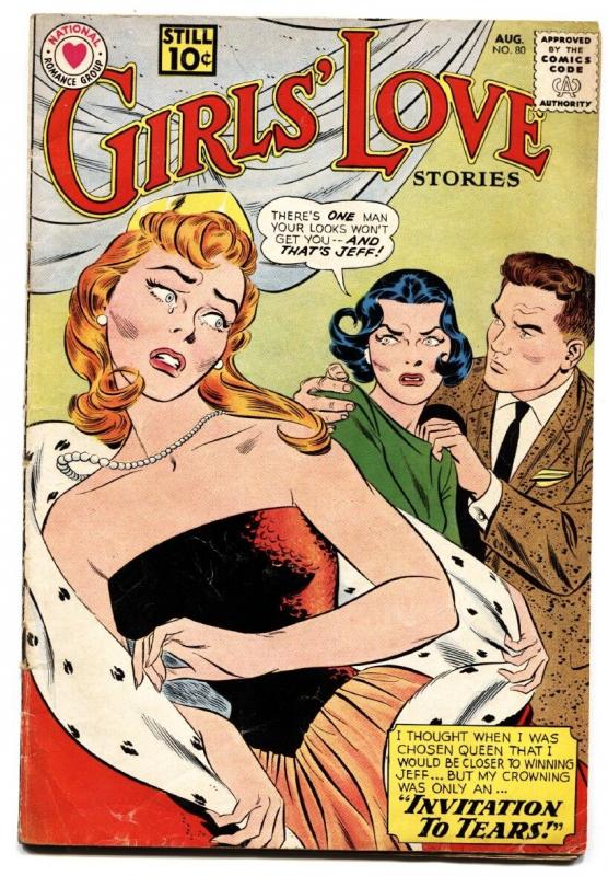 GIRLS LOVE STORIES #80 comic book 1961-ROMANCE-LOVE TRIANGLE STORY