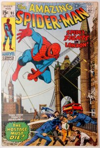 Amazing Spider-Man #95 (4.5, 1971) Spider-Man visits London