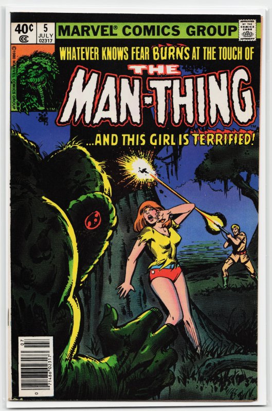 Man-Thing #5 Newsstand Edition (1980) Man-Thing