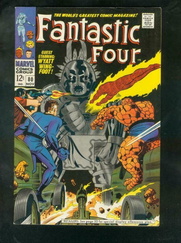 FANTASTIC FOUR #80 1968-GREAT ISSUE-MARVEL VF