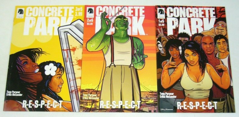 Concrete Park: RESPECT #1-3 VF/NM complete series by living single actress