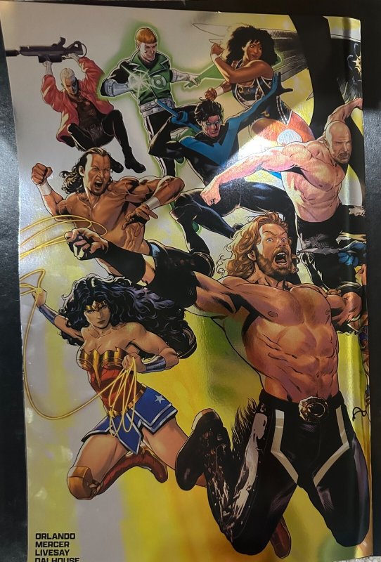 DC x AEW #1-2 GIANT SIZE FOIL SPECIAL EDITION! Treasury! All Elite Wrestling!
