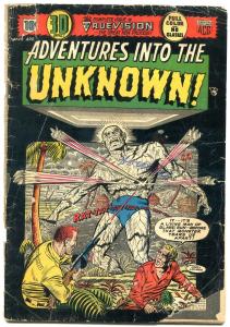 ADVENTURES INTO THE UNKNOWN #54 comic book 1954--3D issue-precode horror