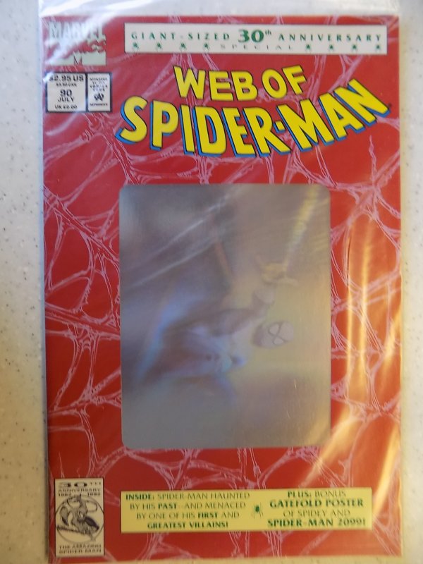 Web of Spider-Man #90 STILL SEALED HOLOGRAPHIC (1992) 