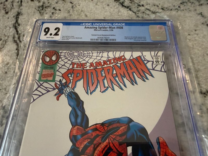 Amazing Spider-Man # 408 CGC Graded 9.2 Marvel Comic Book Variant Newsstand JH24