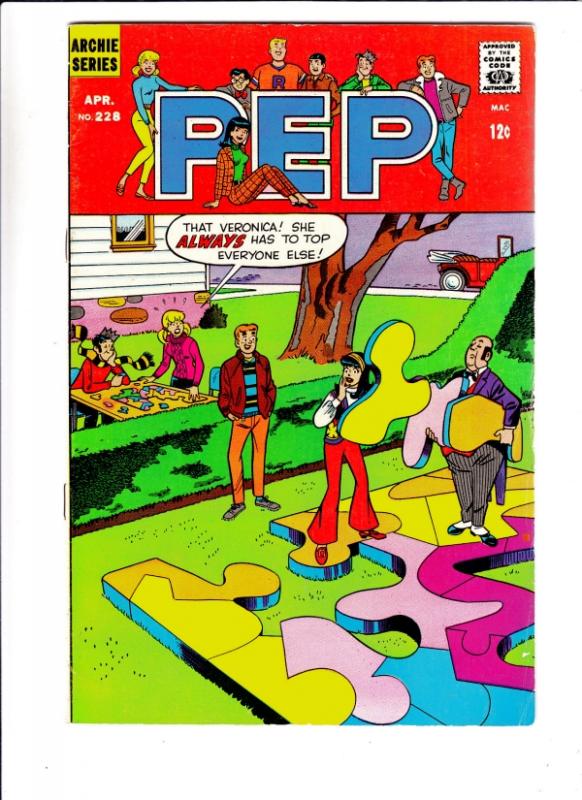 Pep An Archie Magazine #228 (Apr-69) FN/VF Mid-High-Grade Archie