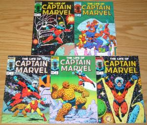 Life of Captain Marvel #1-5 VF/NM complete series THANOS iron man 55 JIM STARLIN