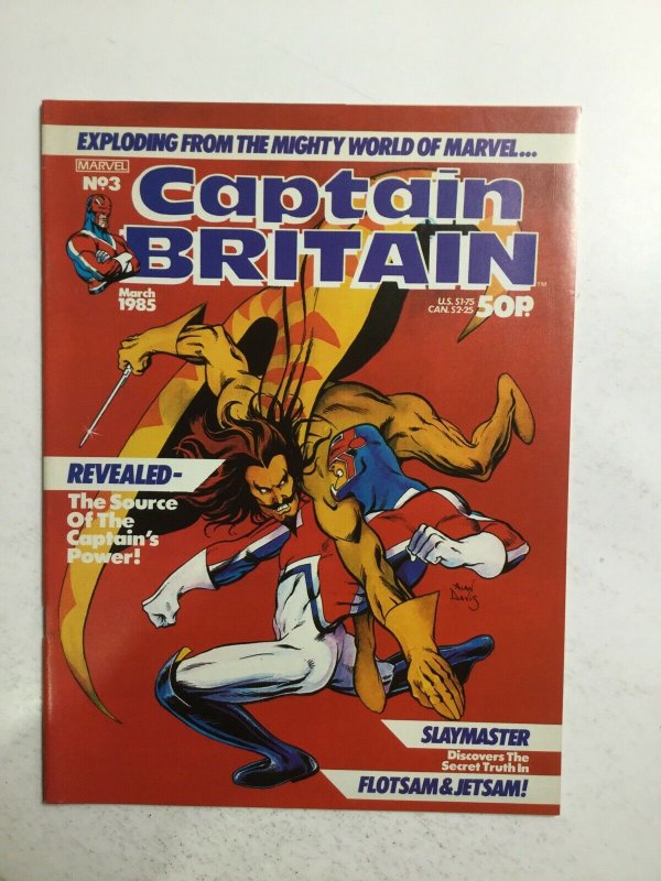 Captain Britain No.3 March 1985 Magazine Near Mint- Nm- 9.2 Marvel 
